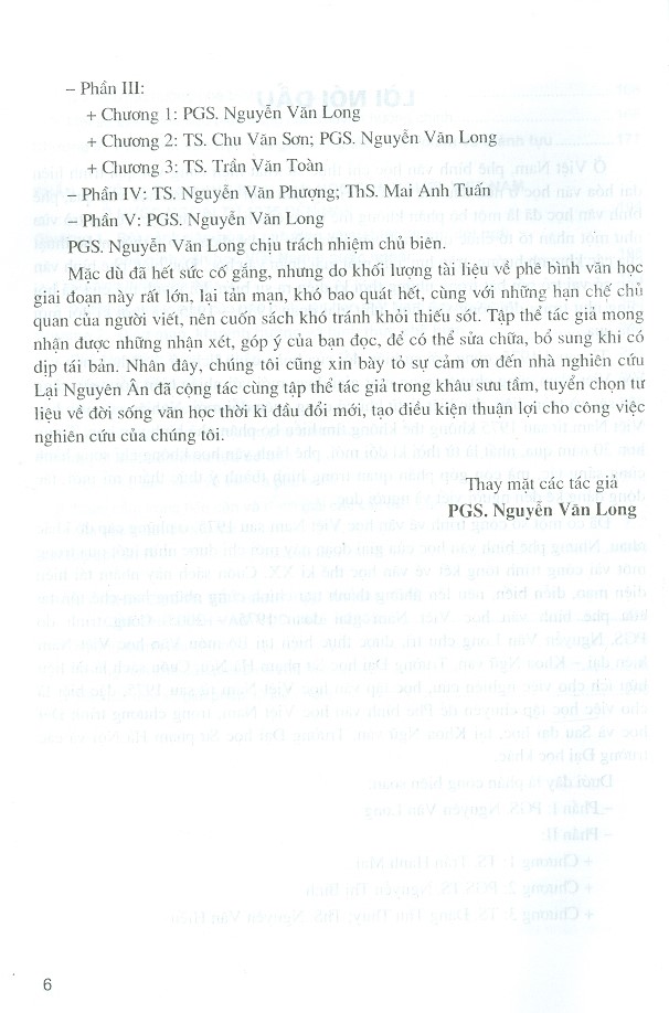 Phê Bình Văn Học Việt Nam 1975 - 2005