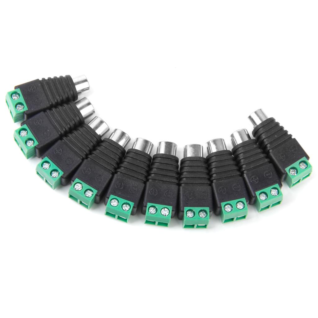 10 X RCA Male Connector
