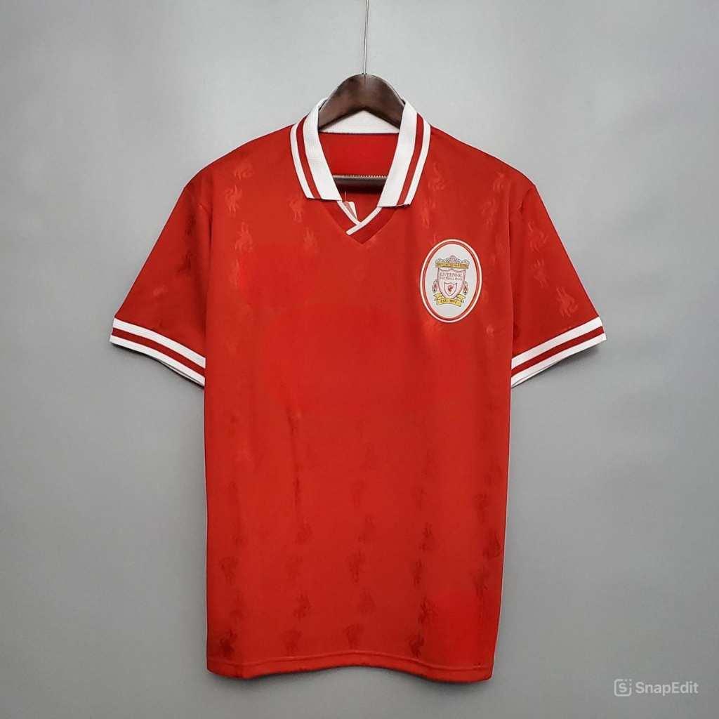 Áo Bóng Đá Retro Liverpool 1996 - Sân Nhà bản cao cấp vải Cotton Polyester