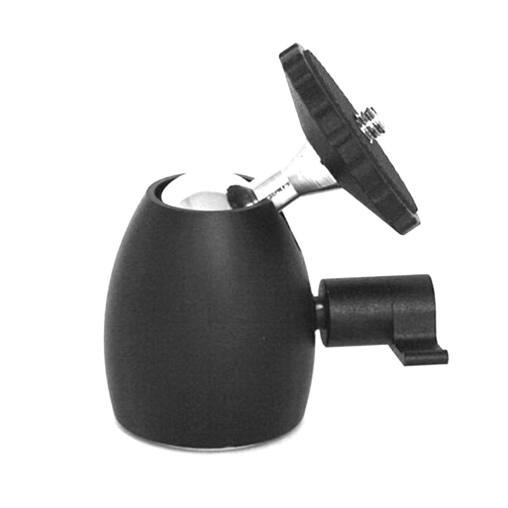 360 Swivel Mini Ball Head Bracket Holder for 1/4inch Screw Mount Tripod