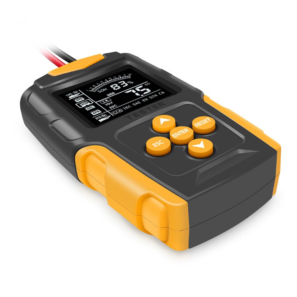 12V/24V Car Battery Tester LCD Digital Battery Analyzer Car Charge Diagnostic Tool SOH SOC CCA IR Measurement
