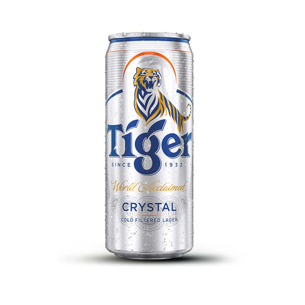 Thùng 24 lon bia Tiger Crystal 330ml - Bao bì Xuân