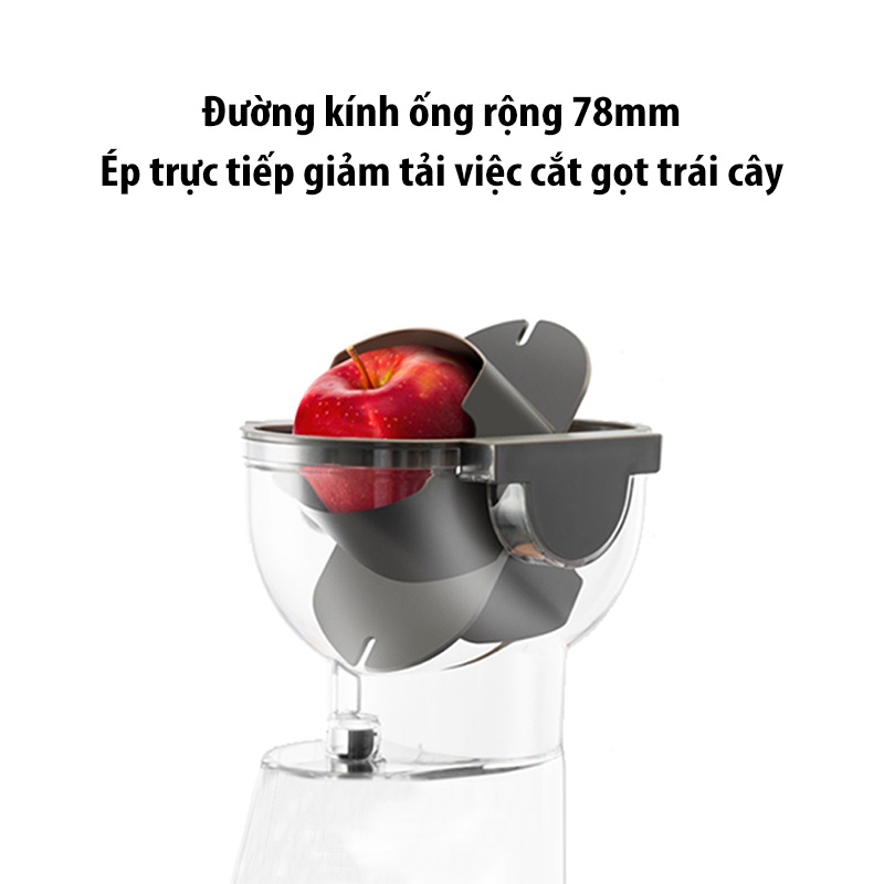 Máy Ép Trái Cây, Máy Ép Chậm Xiaomi BUD BJ-V10 Ép Kiệt 95% Lượng Nước Dung Tích 0.3 Lít Công Suất Ép 150 W - Hàng Chính Hãng Chờ duyệt