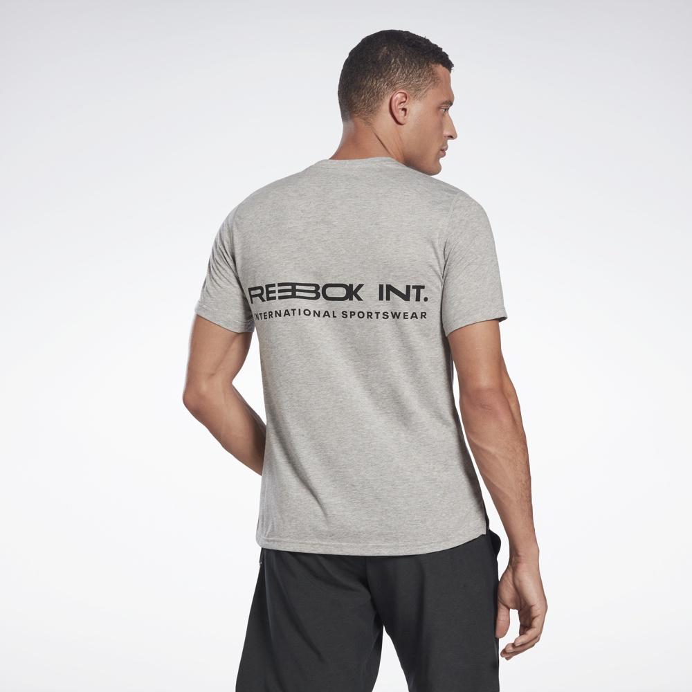 Reebok TRAINING Áo thun Chạy bộ Nam Ts Speedwick Graphic Tee Màu xám H46604