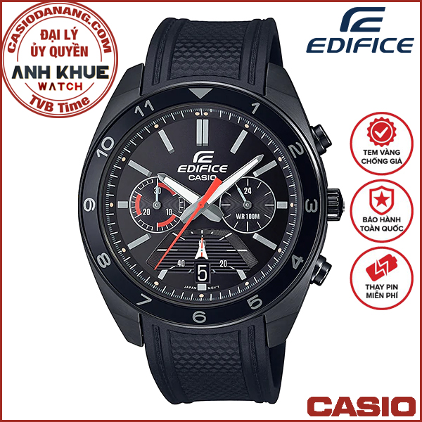 Đồng hồ nam dây nhựa Casio Edifice chính hãng EFV-590PB-1AVUDF (44mm)