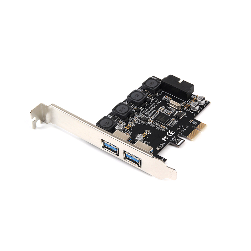 Bộ Chuyển Đổi PCI Express Nec D720201 Cổng PCI-E Sang Cổng Kép USB3.0 Cho Máy Tính Để Bàn Với 19 Mã Pin