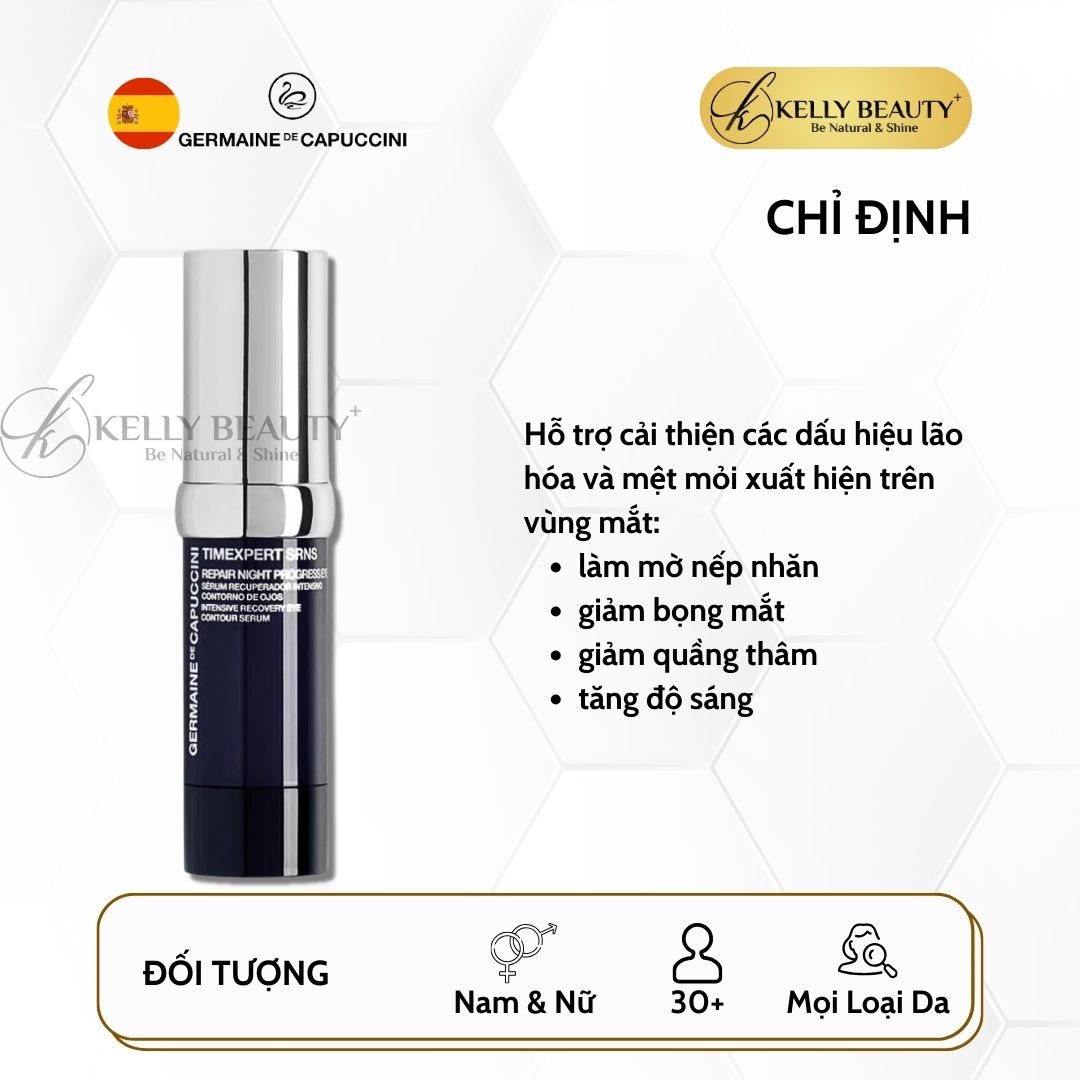 Huyết Thanh Trẻ Hóa Vùng Mắt Germaine Timexpert SRNS Repair Night Progress Eye | Kelly Beauty