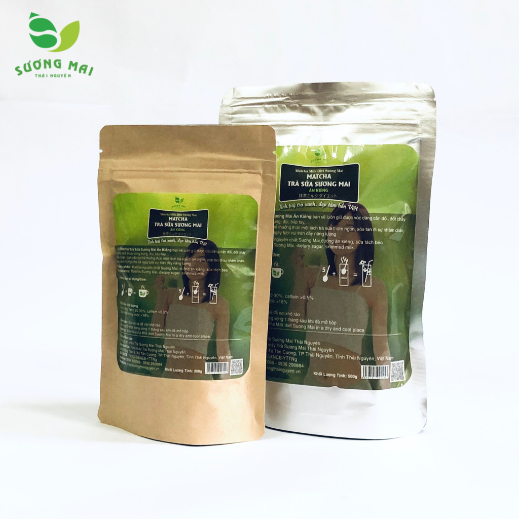 Matcha trà sữa ăn kiêng