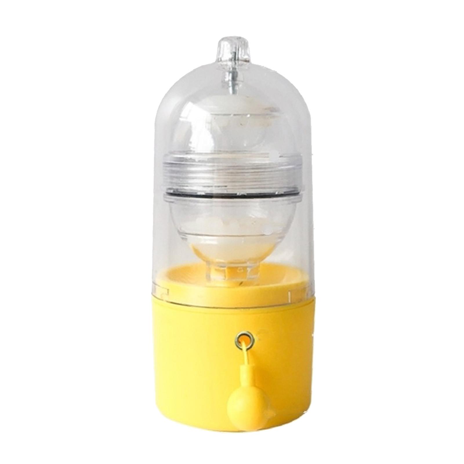 Golden Egg Maker, Egg Scrambler Shaker Eggs Yolk White Mixer Hand Powered Manual Self-Control Speed Whisk, Nutritious Food