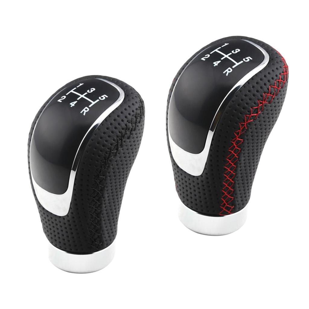 5 Manual Car Gear Shift Knob Stick Shifter Lever Stitching