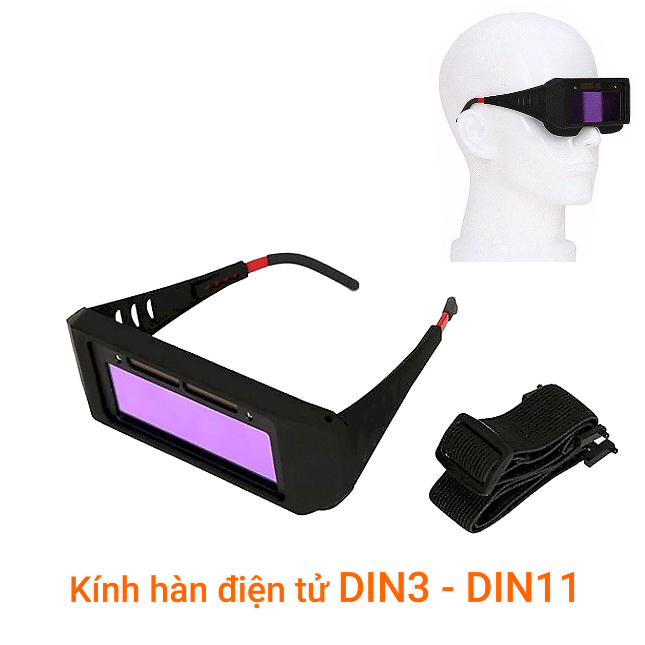 Kính hàn điện tử DIN3 - DIN11 công nghệ Nhật Bản