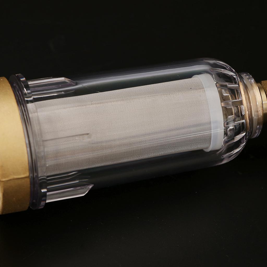 Water Prefilter System, Whole House Water Filter 40 Microns Precision Filtration Mesh, Household Filter for Municipal Tap Water, Water Filtering