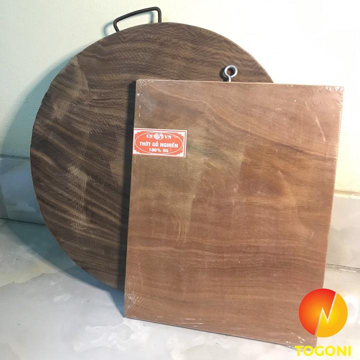 THỚT GỖ NGHIẾN KHÔNG TÂM cao cấp TOGONI 34cm- Không tâm
