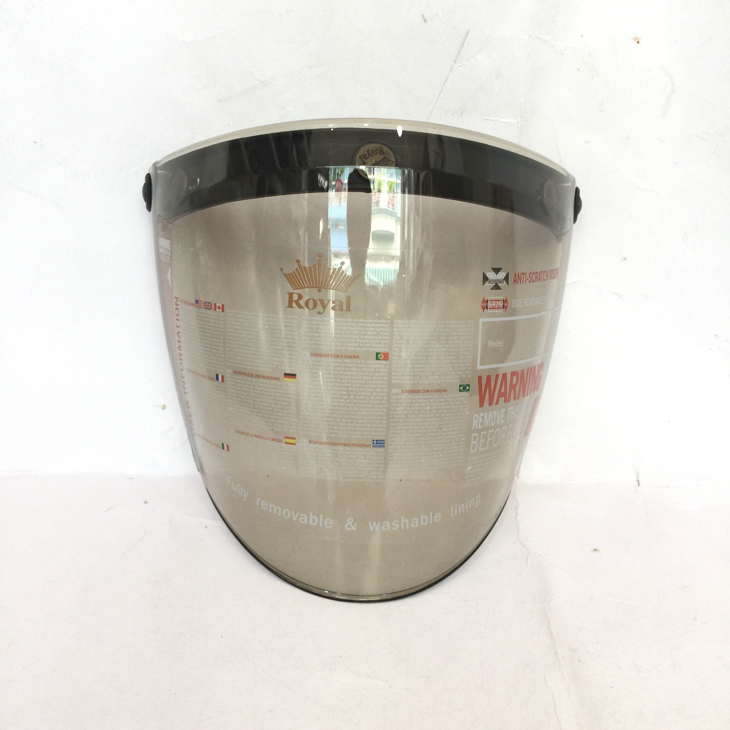 Kính Flat Eagle Royal gắn nón 3/4