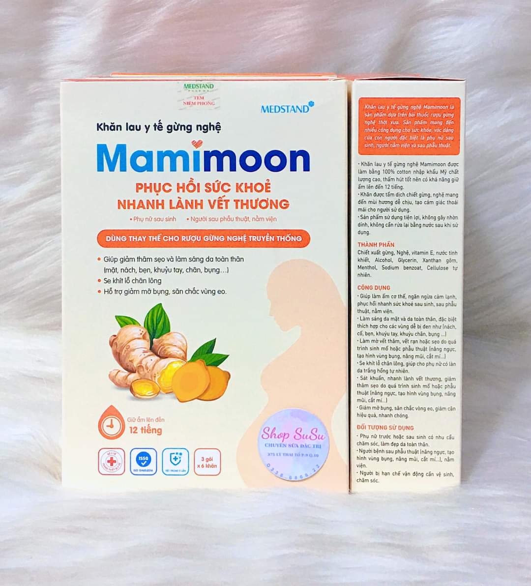 Khăn Lau Y Tế Gừng Nghệ Mamimoon - Dược Phẩm Medstand