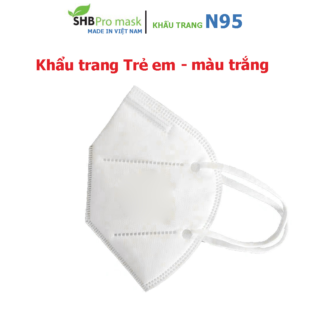 Khẩu trang y tế trẻ em N95 Pro Mask  [ Hộp 20 cái ] màu trắng, xanh, hồng ... 5 lớp kháng khuẩn, chống bụi siêu mịn PM2.5, đạt chứng chỉ ISO13485, CE, FDA.