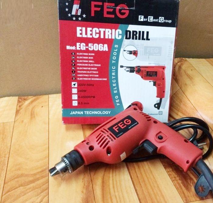 MÁY KHOAN ĐẦU CẶP 240W 6,5MM FEG EG-506A - HÀNG CHÍNH HÃNG