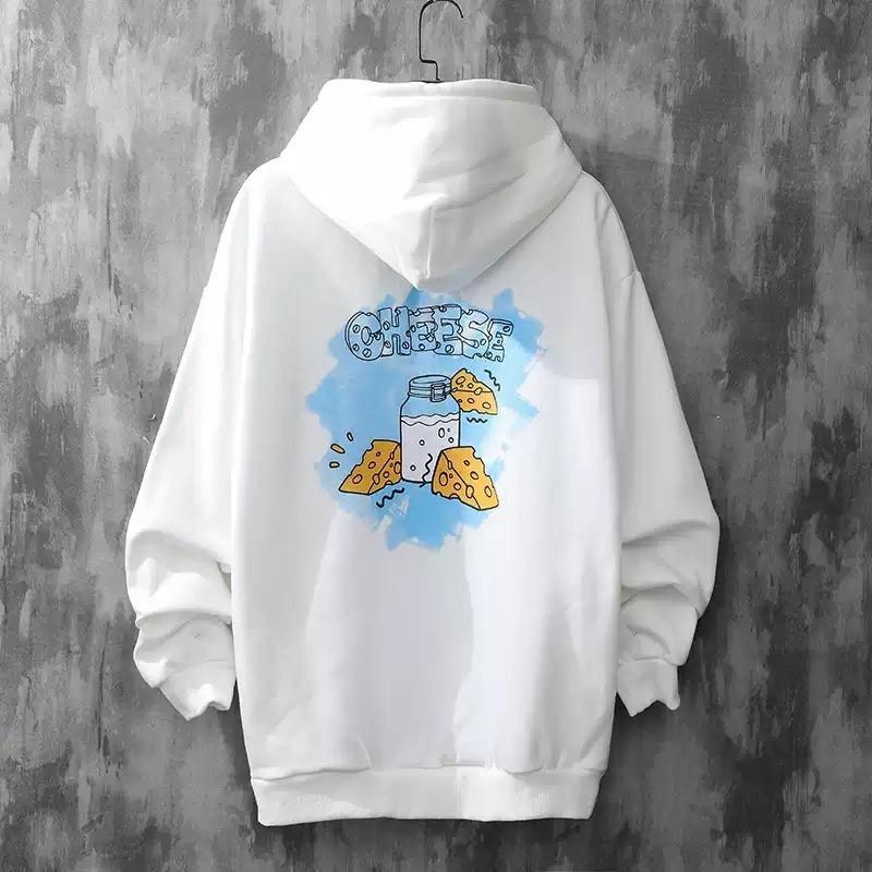 Áo Khoác Hoodie Nỉ Bông in Tom &amp; Jerry Form rộng Unisex Nam Nữ Couple Cực Đẹp