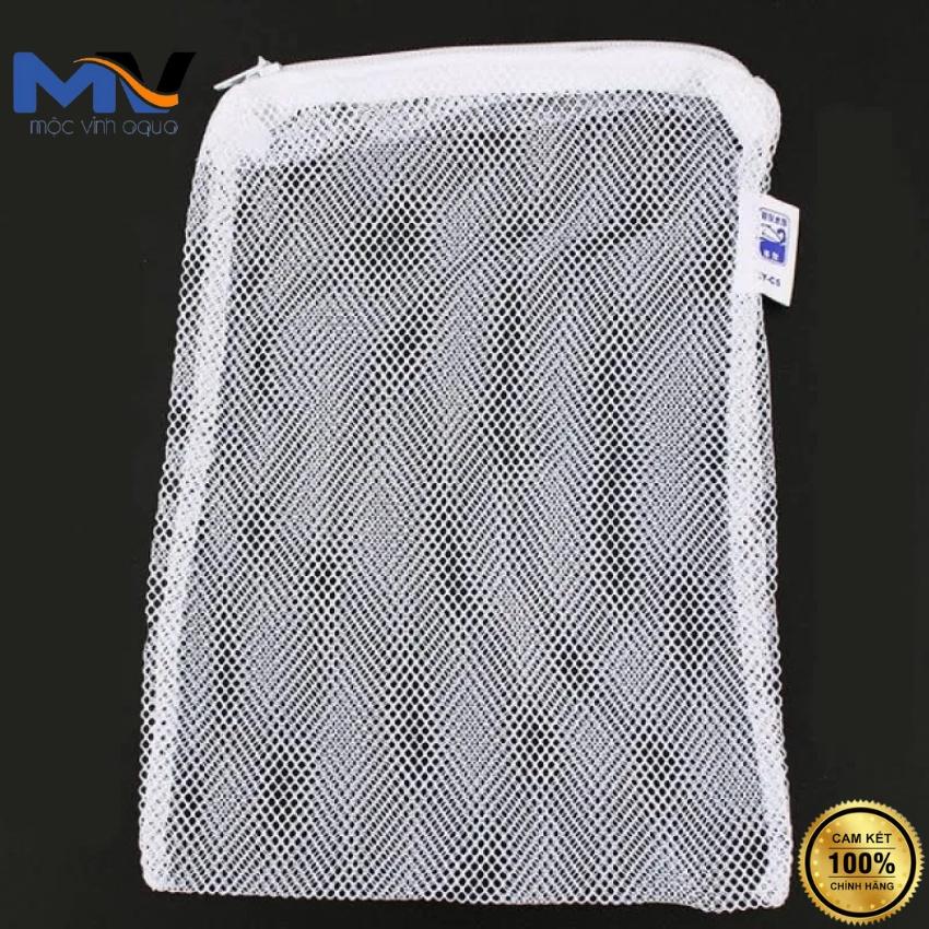 Túi đựng vật liệu lọc hồ cá size nhỏ 17cm x24cm và size lớn 30cm x 40cm