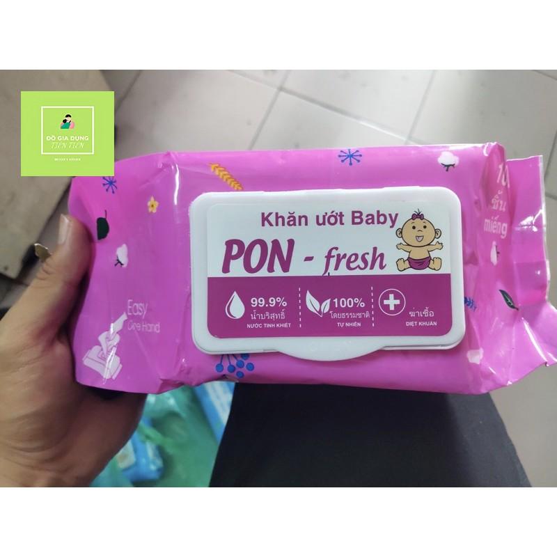 KHĂN ƯỚT PON - FRESH BABY / THÍCH HỢP VỚI MỌI LOẠI DA