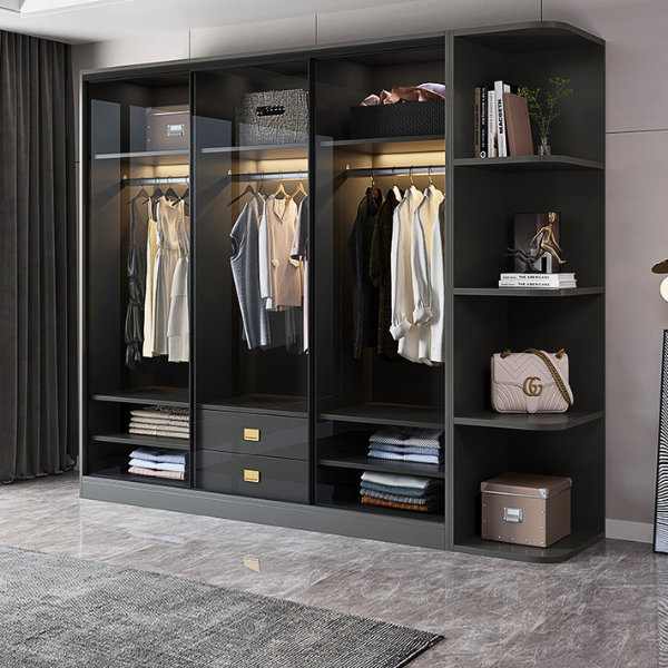 [Miễn phí lắp đặt &amp; vận chuyển - Trả góp 0%] Tủ quần áo cánh kính đẹp hiện đại thương hiệu Ohaha - TCK008