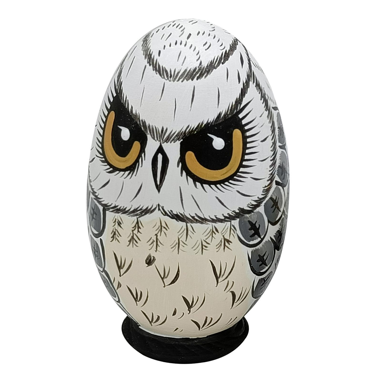 5x Owl Russian Nesting Dolls Ornaments Matryoshka for Tabletop Halloween