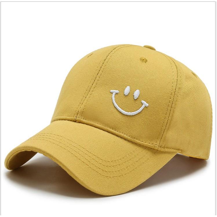 Mũ, nón lưỡi trai mặt cười Đội đầu, chống nắng siêu hot 2021