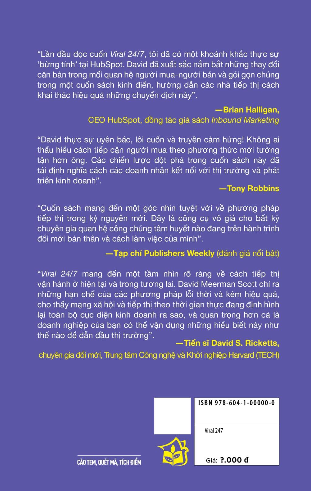 Sách - The New Rules Of Marketing And PR - Viral 24/7 - Những Nguyên Tắc Mới Của Tiếp Thị Và PR