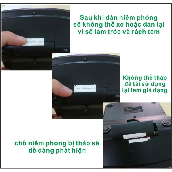 Decal Niêm Phong ( Decal Bể ) A4