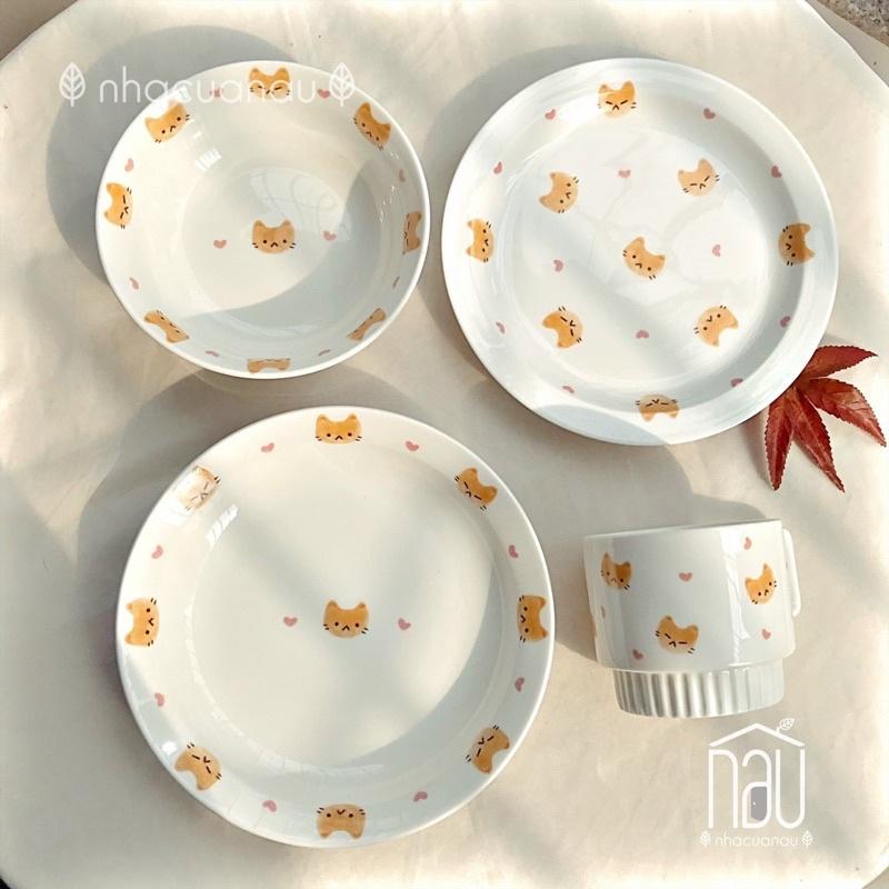 Set chén đĩa bát Sứ chất lượng cao cho người độc thân, cặp đôi có thể làm quà sinh nhật, quà cưới