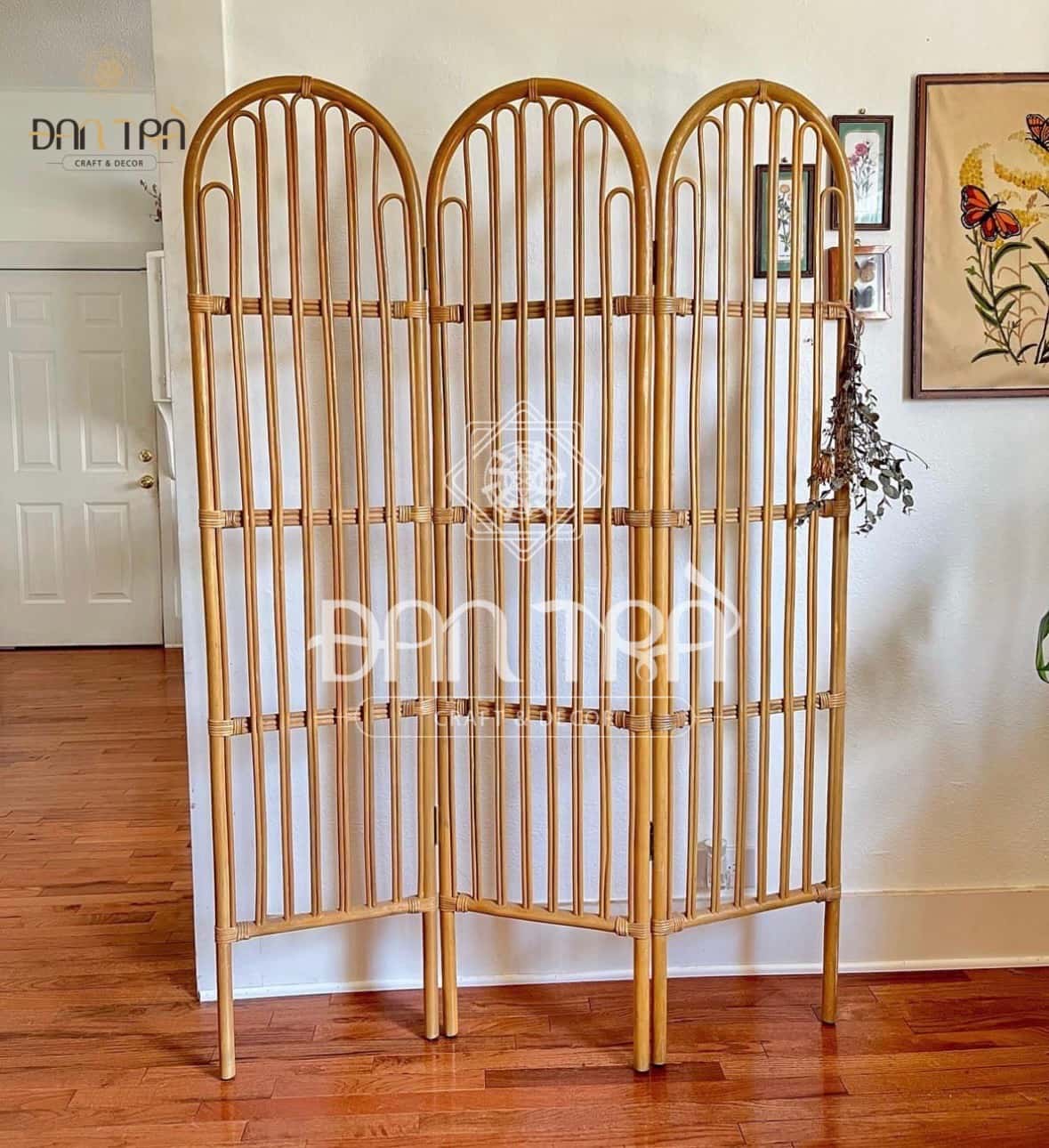 Vách Ngăn Mây Đan Thưa Gía Rẻ Đan Trà- Bình Phong Mây-Đồ Decor Mây Tre Đan Trà- Nội Thất Mây Tre Đan