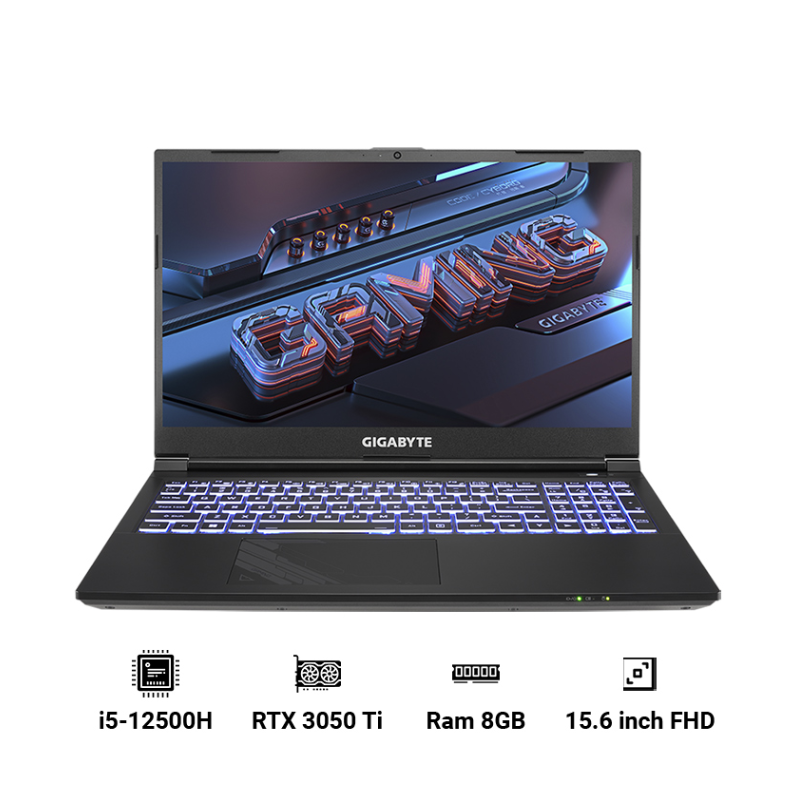 Laptop Gigabyte G5 ME-51VN263SH (i5-12500H | 8GB | 512GB | GeForce RTX 3050Ti 4GB | 15.6′ FHD 144Hz | Win 11) - Hàng Chính Hãng