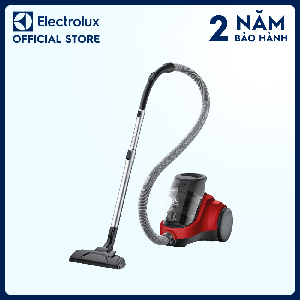 Máy hút bụi - Hộp chứa bụi Electrolux EC41-6CR - Bộ lọc 4 bước cho kết quả hút bụi sạch sâu, Dung tích hộp chứa bụi lớn 1,8L [Hàng chính hãng]