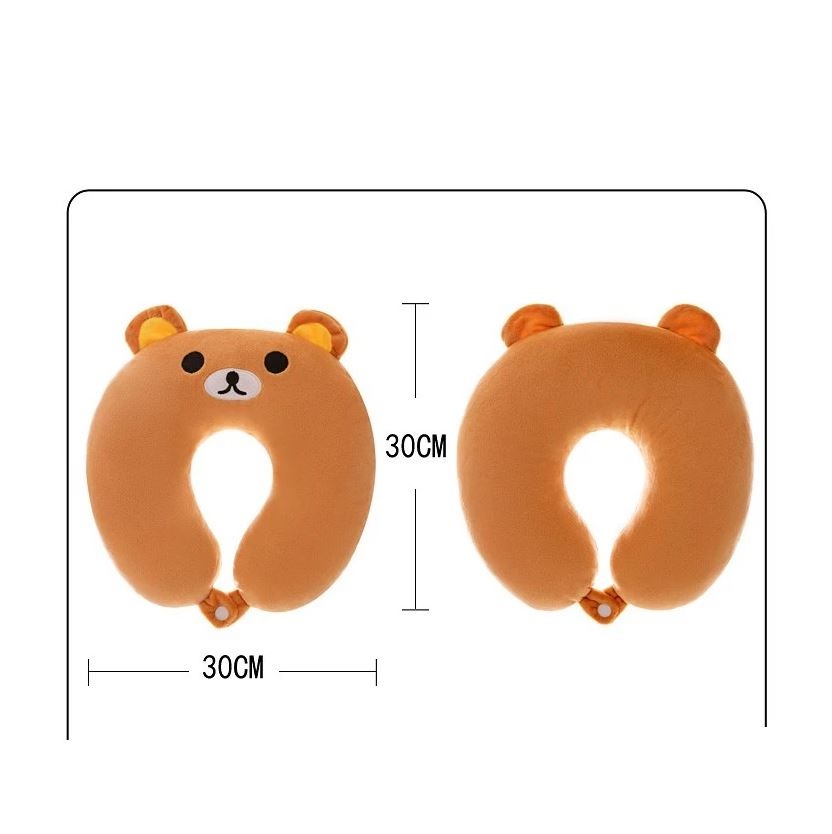 Gối kê cổ chữ U - Gối tựa cổ bông đi máy bay Ô tô du lịch Chống Mỏi Cổ Làm Việc Văn Phòng Hay Đi Du Lịch - Giao ngẫu nhiên