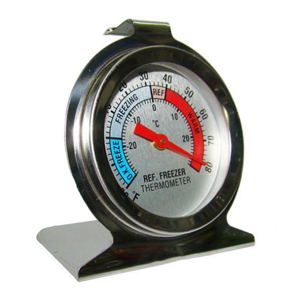 4X Kitchen Craft Stainless Steel Refrigerator &amp; Freezer Dial Thermometer