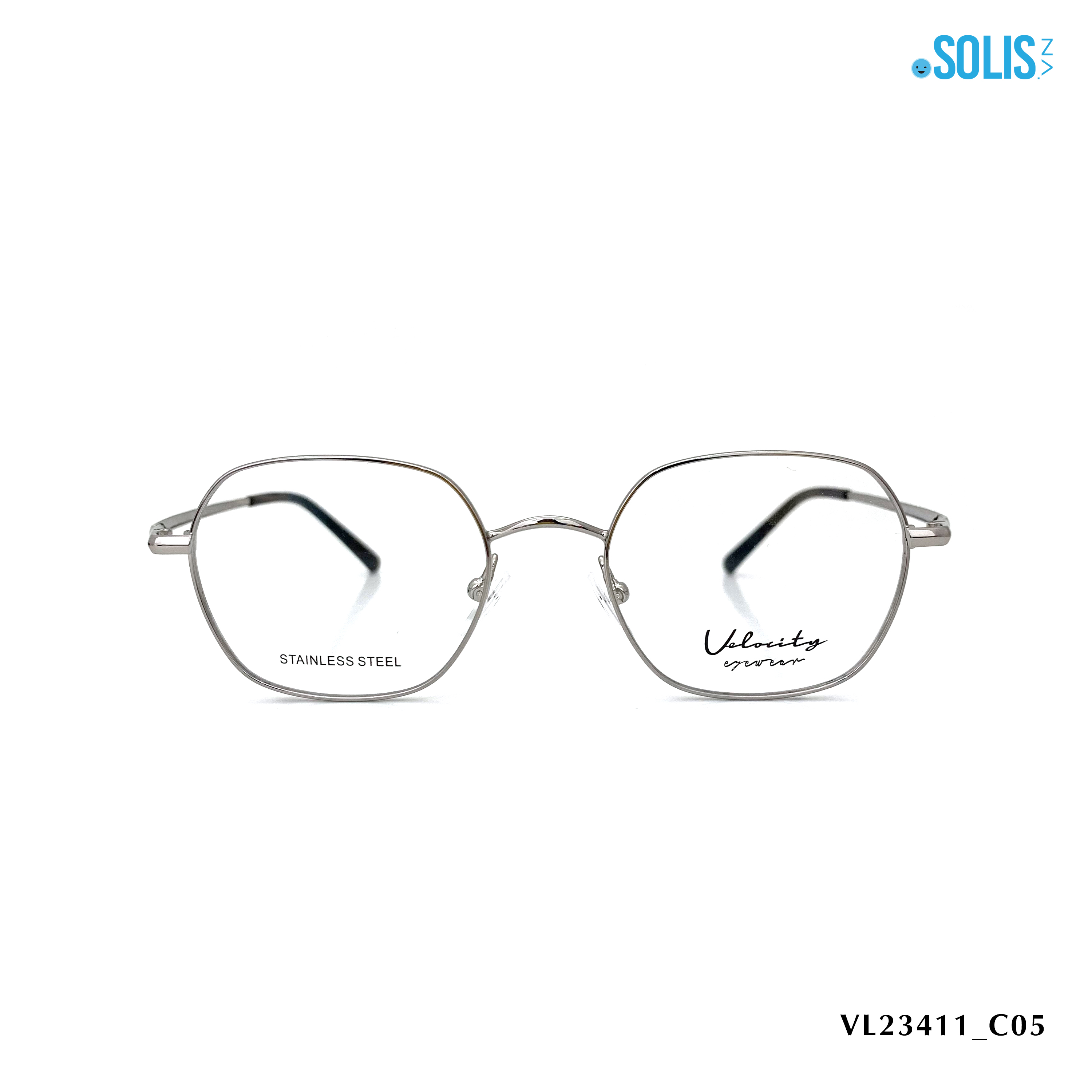 Gọng kính kim loại hiệu Velocity VL23411 KÍCH THƯỚC 48-18-142