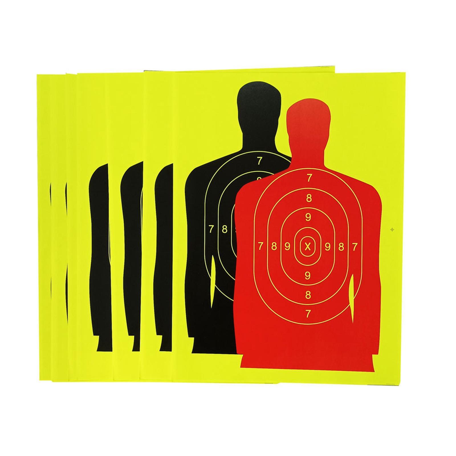 Silhouette Splatter Paper Targets Self Adhesive Visual Feedback for Gun Shooting