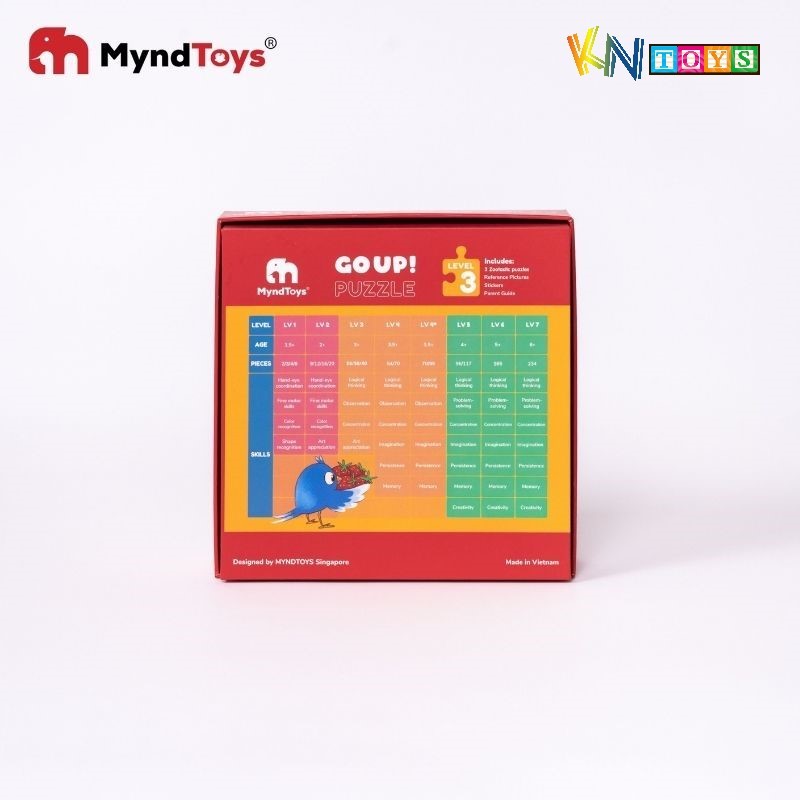 Đồ Chơi Xếp Hình MyndToys - GO UP! Puzzle - Level 3 (Cho Bé Từ 3 Tuổi - Nhiều Chủ Đề