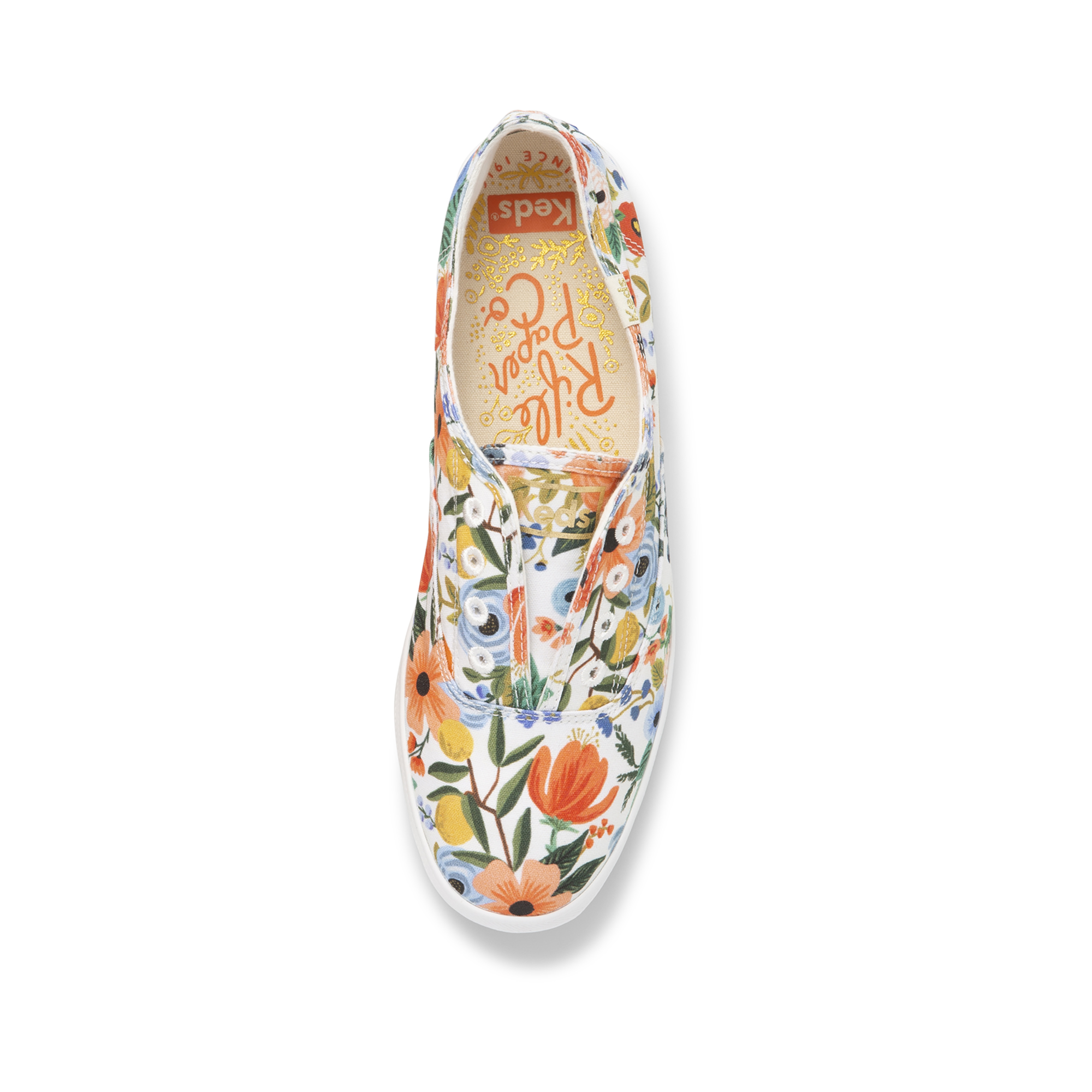 Giày Keds Nữ- Rifle Paper Co. Chillax Citrus Garden Party White Multi- KD066086