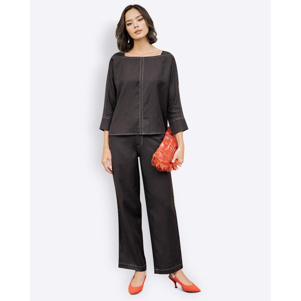 Quần Nữ linen Đen F2 Fashion & Freedom