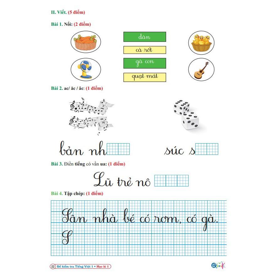 Sách - Đề Kiểm Tra Tiếng Việt 1 - Học Kì 1