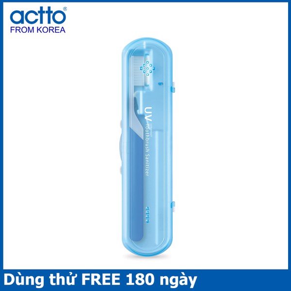 Máy khử trùng bàn chải đánh răng tia UV, khử trùng đến 99,9% vi khuẩn Fresh UV Toothbrush Sanitizer Actto TBS-01