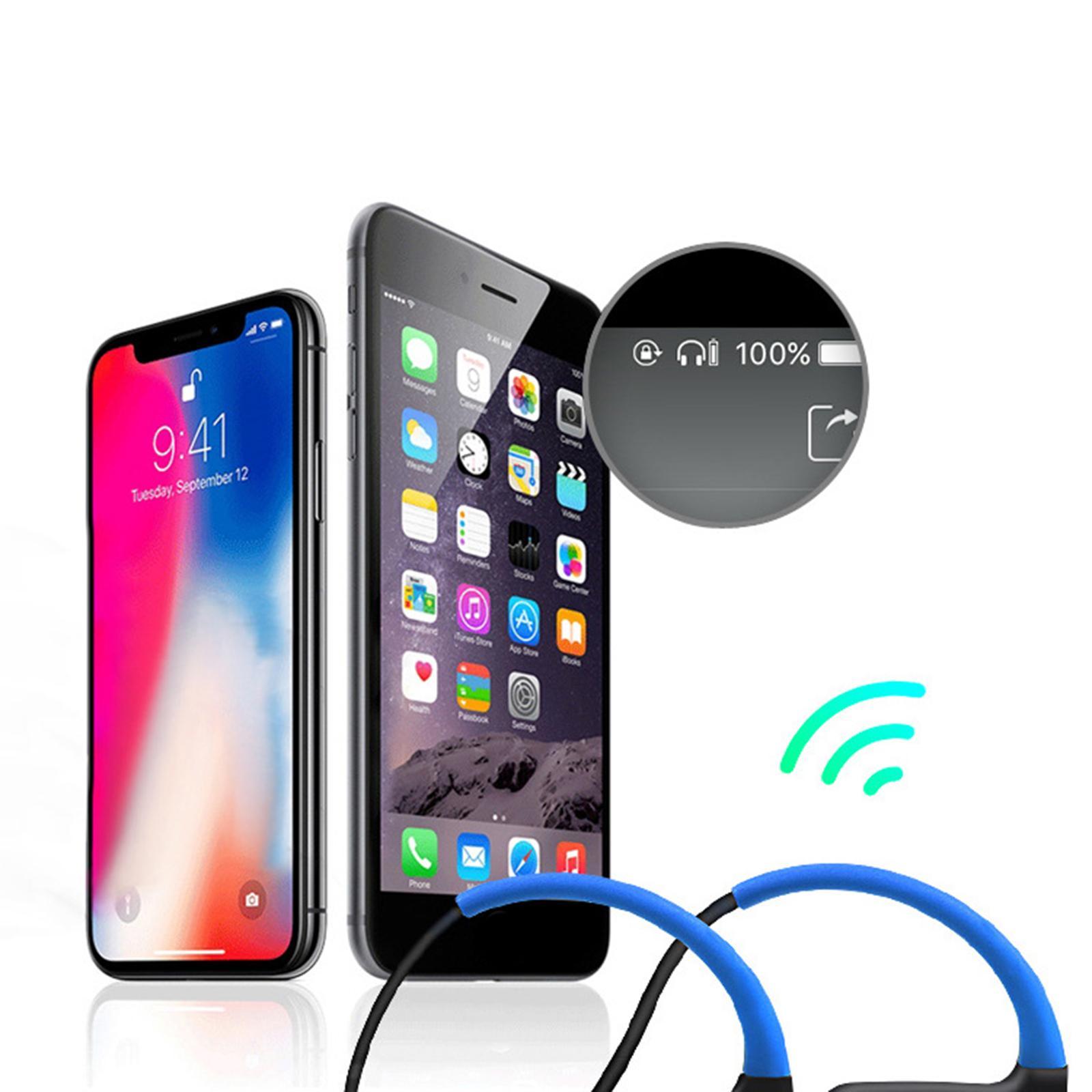 Bluetooth Headphones IPX7 Waterproof HD Stereo Sweatproof Sports Earphones for Gym