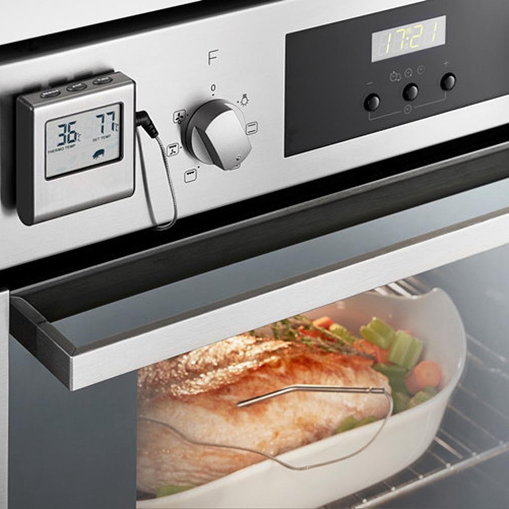 Premium Digital Meat Thermometer Stainless Steel Probe for Cooking Kitchen