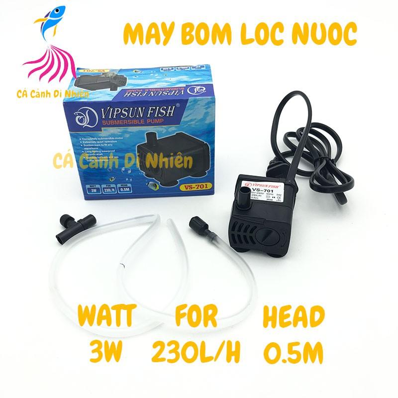 Máy bơm lọc nước hồ cá cảnh 3W VIPSUN VS-701