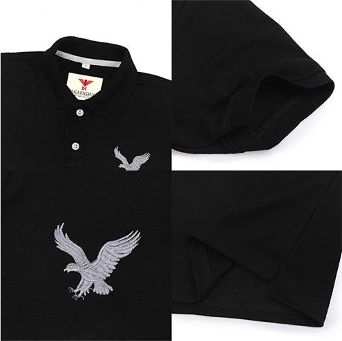Áo thun polo nam tay lỡ chính hãng dokafashion dáng thể thao nam cao cấp được thêu logo sắc xảo tông màu cơ bản -combo 3 áo xám trắng đen - DBM307