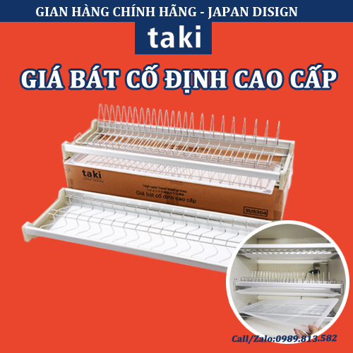 Giá Bát Cố Định TAKI Khung Nhôm INOX Không Gỉ 304 Cao Cấp - Bảo Hành Vĩnh Viễn - Có Thợ Lăp