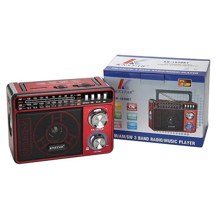 ĐÀI FM KNSTAR-1030BT Chất Lượng Tốt Am Fm Sw Đa Chức Năng Radio Với USB/Khe Cắm SD- Hàng chính hãng