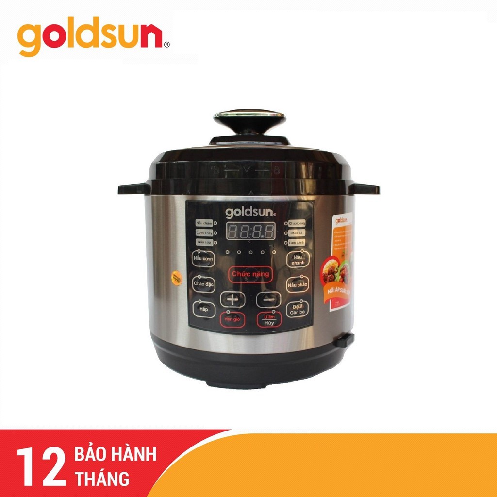 Nồi Áp Suất Điện Tử Đa Năng Goldsun CD2601 (6 lít) - Chính Hãng