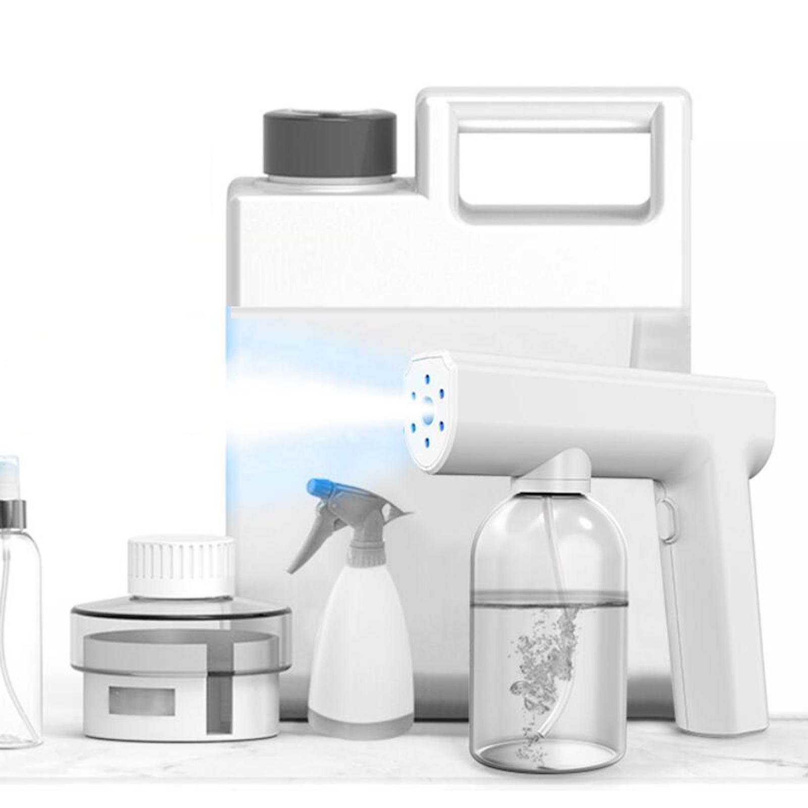 2X Nano Atomizing Disinfection Sanitizer Sprayer Gun Fogger Cordless 300ML White